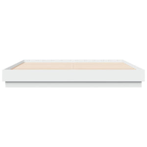 vidaXL Cadre de lit avec LED Blanc 180x200 cm