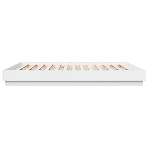 vidaXL Cadre de lit avec LED Blanc 180x200 cm