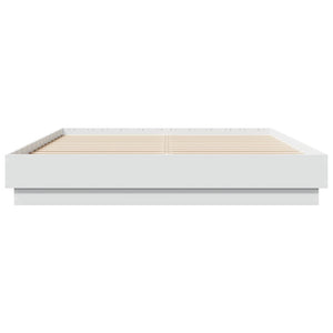 Bettgestell Weiß 160x200 cm mit LED
