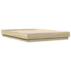 vidaXL LED Bed Frame Sonoma Oak 160x200 cm