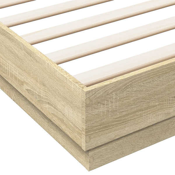 Bettgestell 200x200 cm Sonoma Eiche