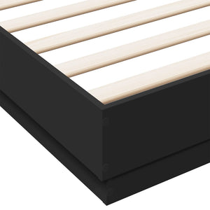Bettgestell Schwarz 180x200 cm