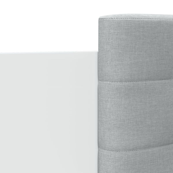 Bettgestell Weiß 100x200 cm mit Kopfteil