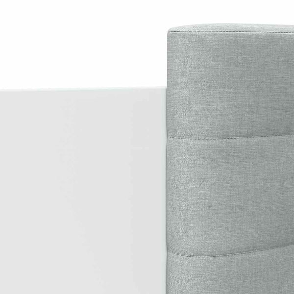 vidaXL Cadre de lit avec tête de lit Blanc 90x200 cm Bois d'ingénierie