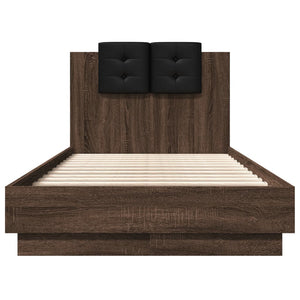 Bettgestell Braun Eiche 75x190 cm