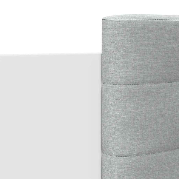 vidaXL Cadre de lit avec tête de lit et lumières LED Blanc 180x200 cm