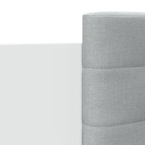 vidaXL Cadre de lit avec tête de lit et lumières LED Blanc 120x200 cm