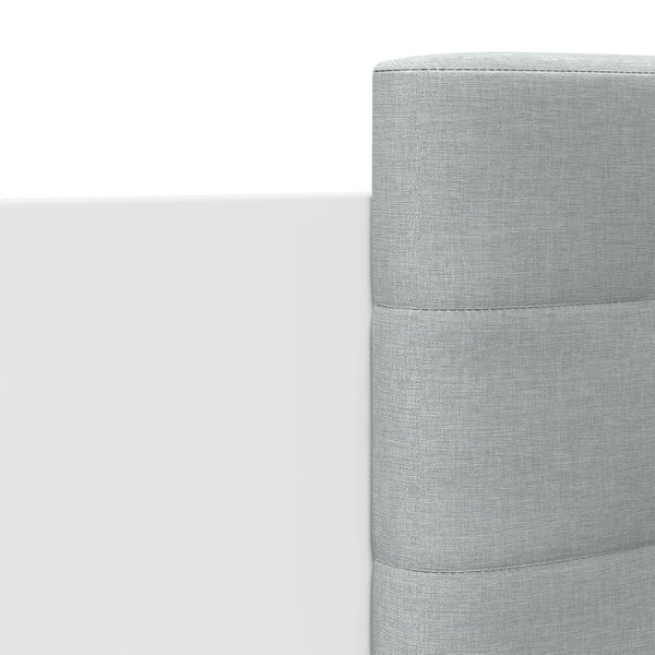 vidaXL Cadre de lit avec tête de lit et lumières LED Blanc 120x200 cm