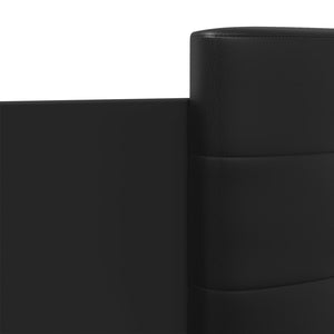 Bettgestell Schwarz mit LED 135x190 cm
