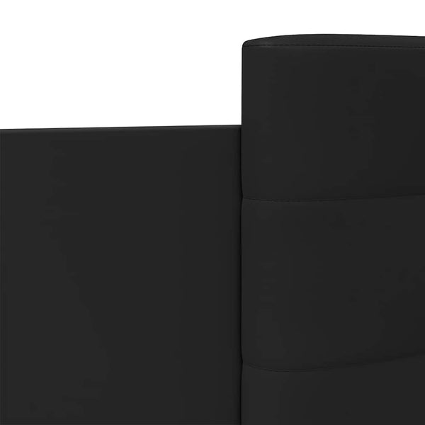 Bettgestell Schwarz mit LED 75x190 cm