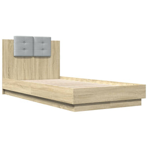 Bettgestell Sonoma Eiche mit LED 75x190 cm