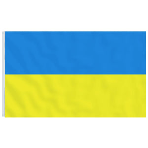 vidaXL Drapeau de l'Ukraine et mât 6,23 m aluminium