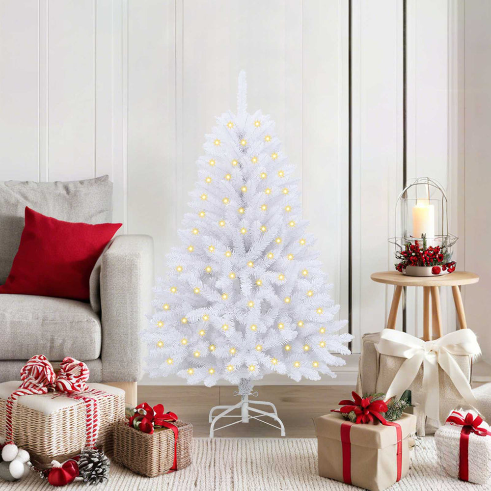 Künstlicher Weihnachtsbaum Weiß 120cm