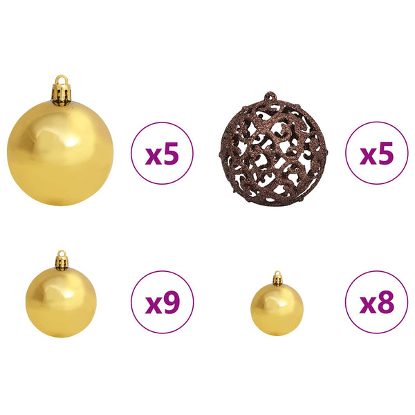 vidaXL Sapin de Noël artificiel blanc 68 x 68 x 120 cm PVC et métal