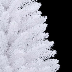 vidaXL Sapin de Noël artificiel blanc 80 x 80 x 150 cm PVC et métal