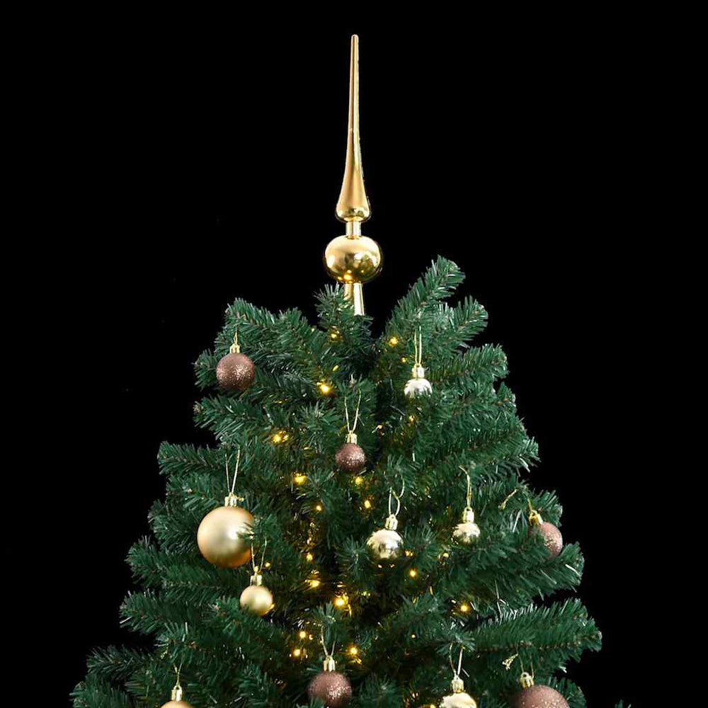 Künstlicher Weihnachtsbaum mit LEDs & Kugeln, 210cm