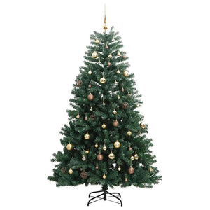 Künstlicher Weihnachtsbaum mit LEDs & Kugeln 240cm