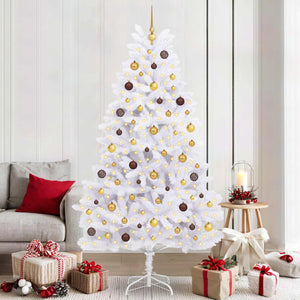 vidaXL Sapin de Noël artificiel Blanc 106 x 106 x 210 cm