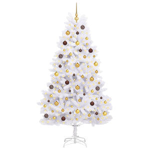 vidaXL Sapin de Noël artificiel Blanc 106 x 106 x 210 cm