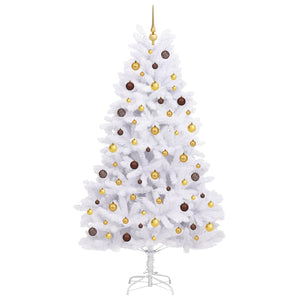 vidaXL Sapin de Noël artificiel Blanc 106 x 106 x 210 cm