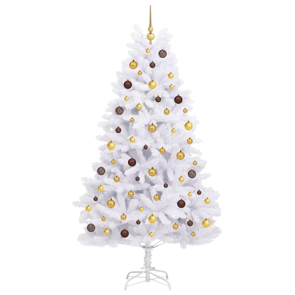 vidaXL Sapin de Noël artificiel Blanc 106 x 106 x 210 cm