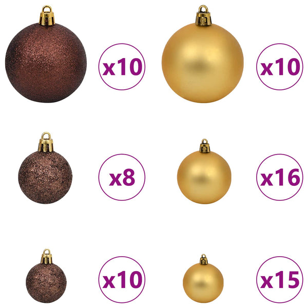vidaXL Sapin de Noël artificiel Blanc 106 x 106 x 210 cm