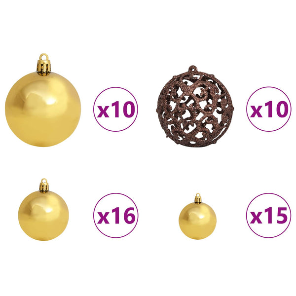 vidaXL Sapin de Noël artificiel Blanc 106 x 106 x 210 cm