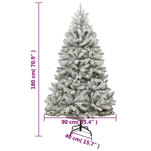 Künstlicher Weihnachtsbaum mit LEDs & Kugeln 180cm