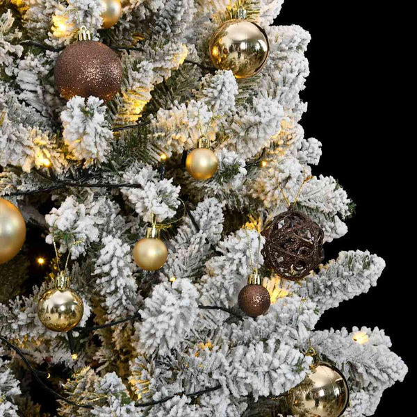 Künstlicher Weihnachtsbaum mit LEDs & Kugeln 180cm