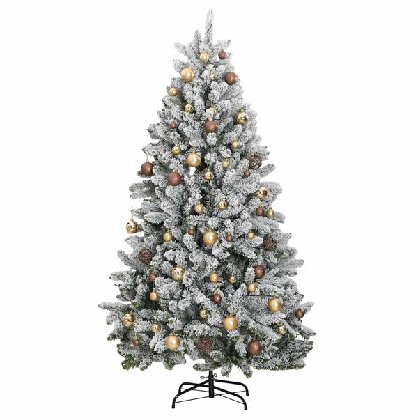 Künstlicher Weihnachtsbaum mit LEDs & Kugeln 180cm