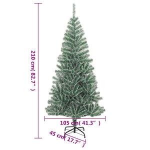 Beschneiter künstlicher Weihnachtsbaum mit LED 210cm