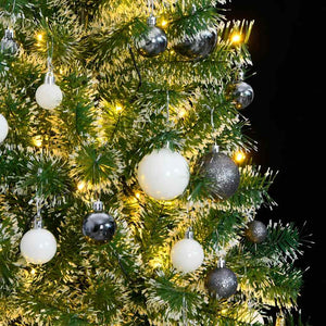 Beschneiter künstlicher Weihnachtsbaum mit LED 210cm