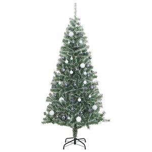 Beschneiter künstlicher Weihnachtsbaum mit LED 210cm