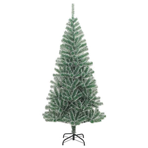 Beschneiter künstlicher Weihnachtsbaum mit LED 210cm