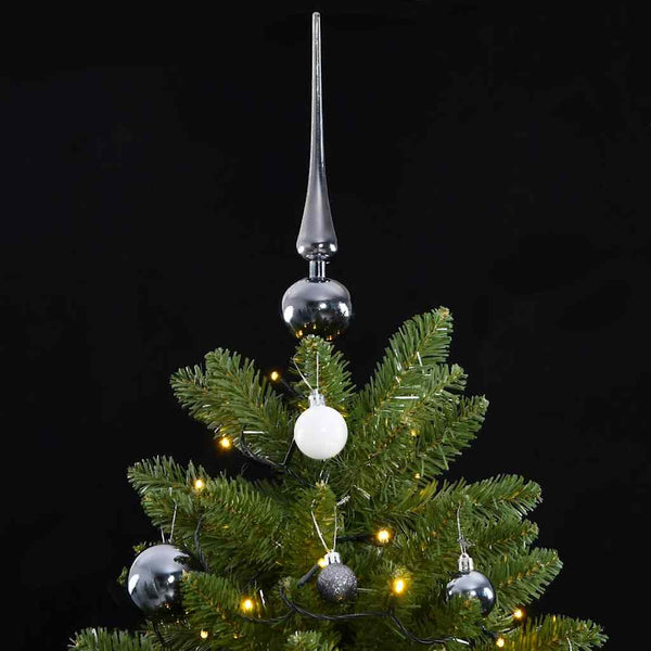 vidaXL Sapin de Noël artificiel pliable 300 LED et boules 270 cm