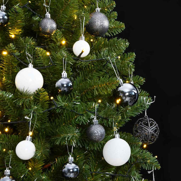 vidaXL Sapin de Noël artificiel pliable 300 LED et boules 270 cm