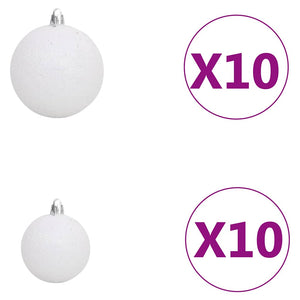 Künstlicher Weihnachtsbaum 300cm mit LED & Kugeln