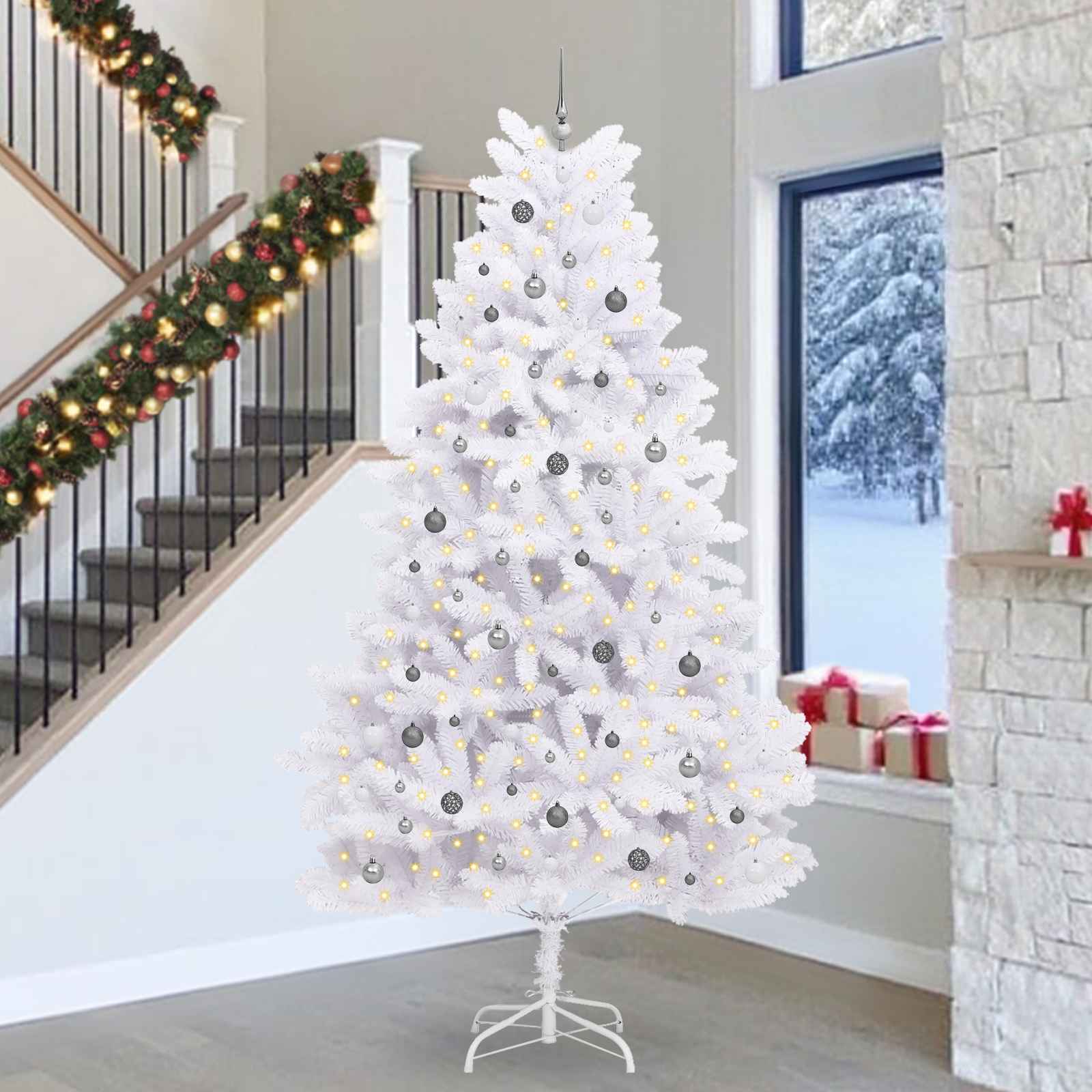 Weißer Künstlicher Weihnachtsbaum 300cm