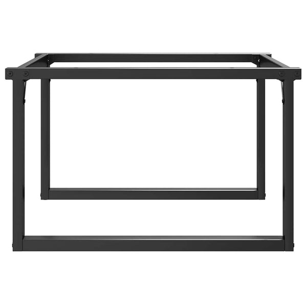 Couchtischbeine O-Form Stahl 70x60x43 cm