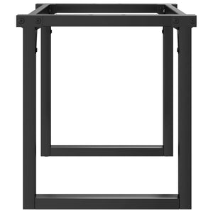 O-Form Couchtischbeine Stahl 70x30x43 cm