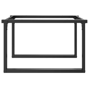 Couchtischbeine O-Form Stahl 80x70x43 cm