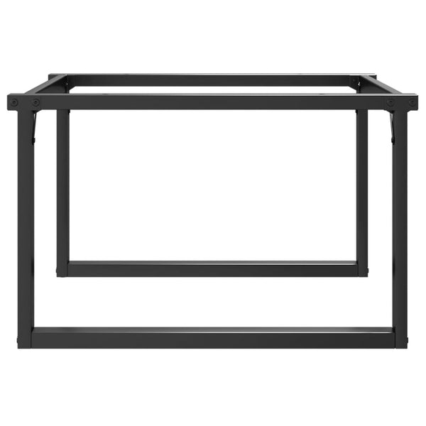 Couchtischbeine O-Form Stahl 80x70x43 cm