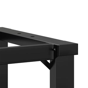 Couchtischbeine O-Form Stahl 80x40 cm
