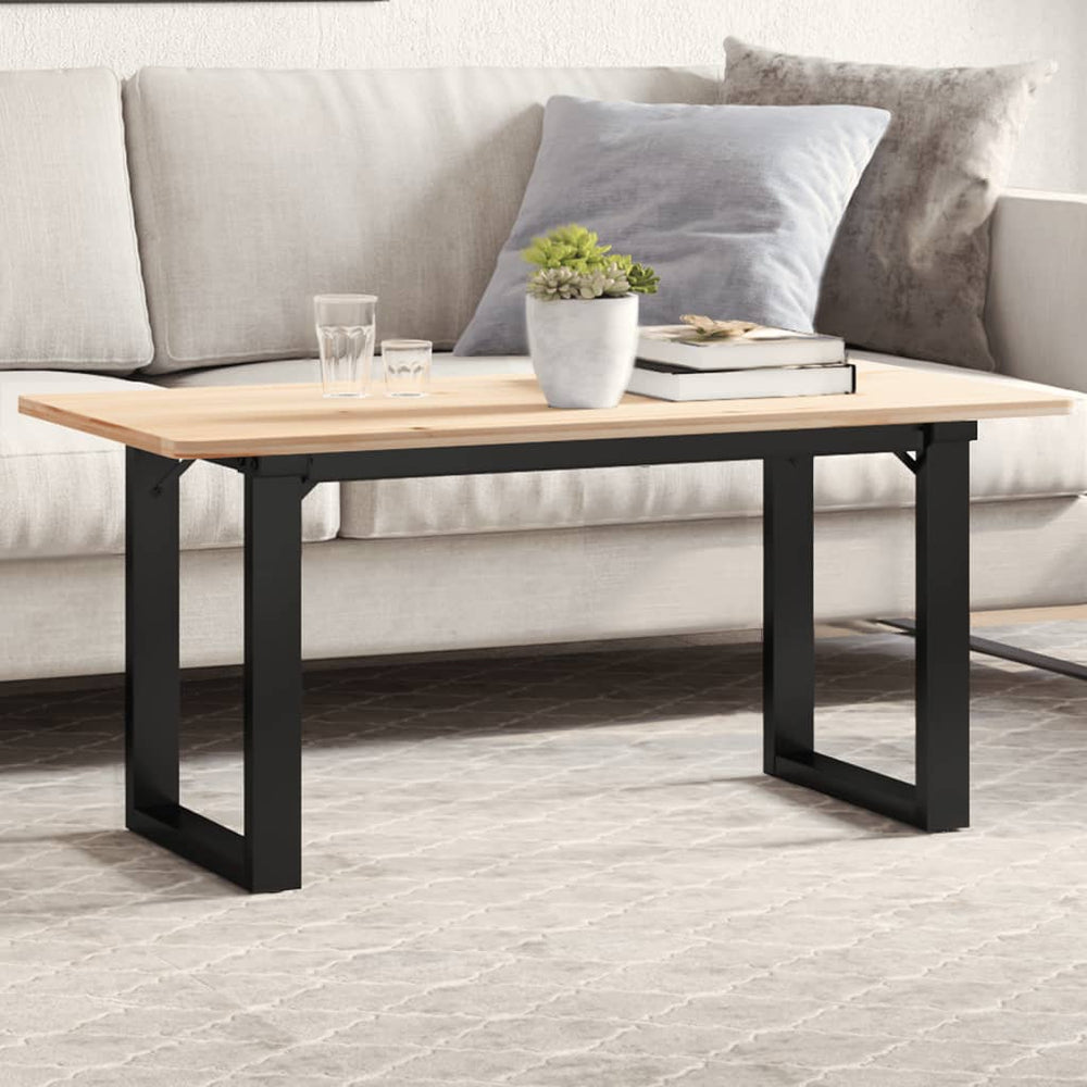 Couchtischbeine O-Form Stahl 80x40 cm