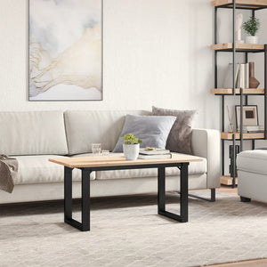 Couchtischbeine O-Form Stahl 90x30x43 cm