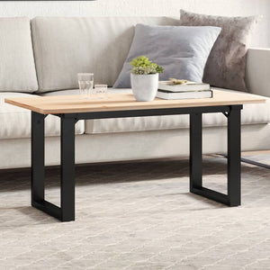 Couchtischbeine O-Form Stahl 90x30x43 cm