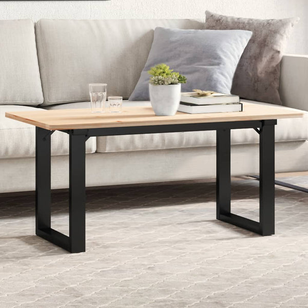 Couchtischbeine O-Form Stahl 90x30x43 cm