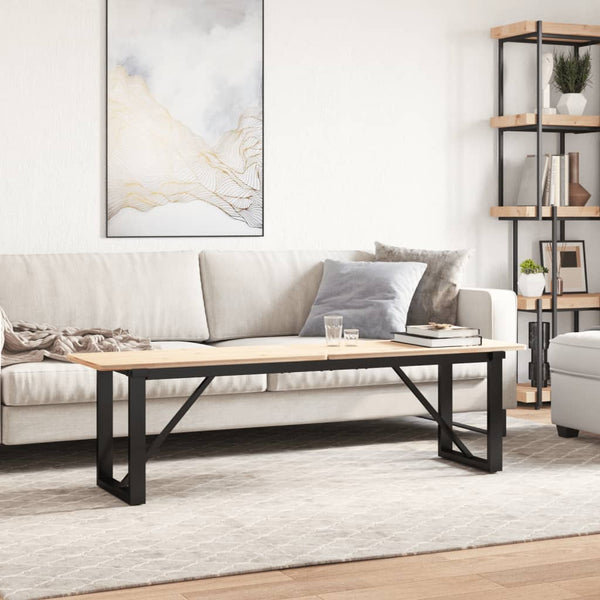 Couchtischgestell O-Form, 140 cm, Stahl