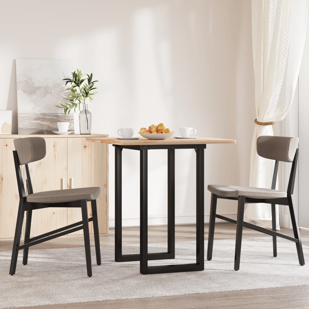 Esstischgestell O-Form 60x50x73 cm Stahl