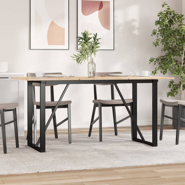 O-Form Esstischgestell Stahl 120x60 cm